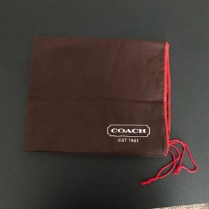 Coach drawstring dust bag